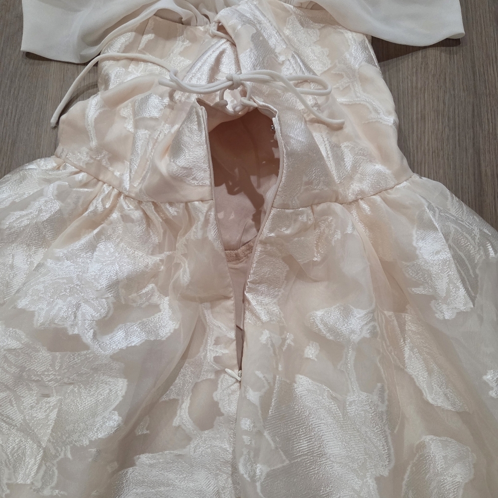 Selfie Leslie Lusting Off Shoulder Basque Waist Mini Dress S Romance Wedding - Picture 13 of 13